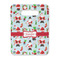 Santa and Presents Rectangle Trivet with Handle - FRONT