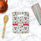 Santa and Presents Rectangle Trivet with Handle - LIFESTYLE