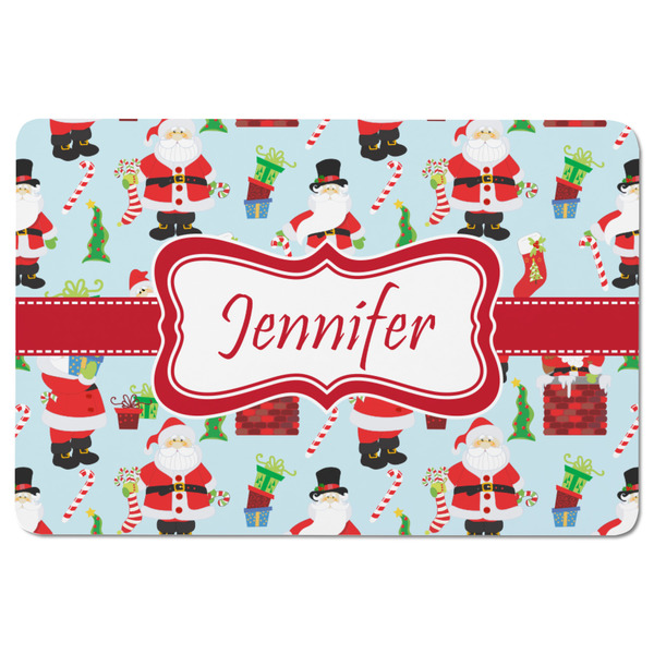 Santa and Presents Rectangular Fridge Magnet - FRONT