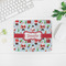 Santa and Presents Rectangular Mouse Pad - LIFESTYLE 2