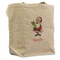 Santa and Presents Reusable Cotton Grocery Bag - Front View