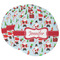 Santa and Presents Round Paper Coaster - Main