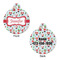 Santa and Presents Round Pet ID Tag - Large - Approval