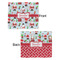Santa and Presents Security Blanket - Front & Back View