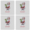 Santa and Presents Set of 4 Sandstone Coasters - See All 4 View