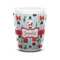 Santa and Presents Ceramic Shot Glass - 1.5 oz - White - Set of 4 (Personalized)