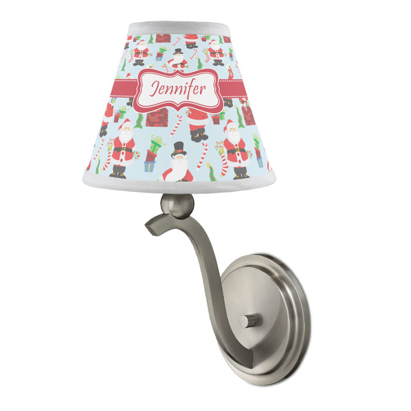 Santa and Presents Small Chandelier Lamp - LIFESTYLE (on wall lamp)