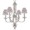 Santa and Presents Small Chandelier Shade - LIFESTYLE (on chandelier)