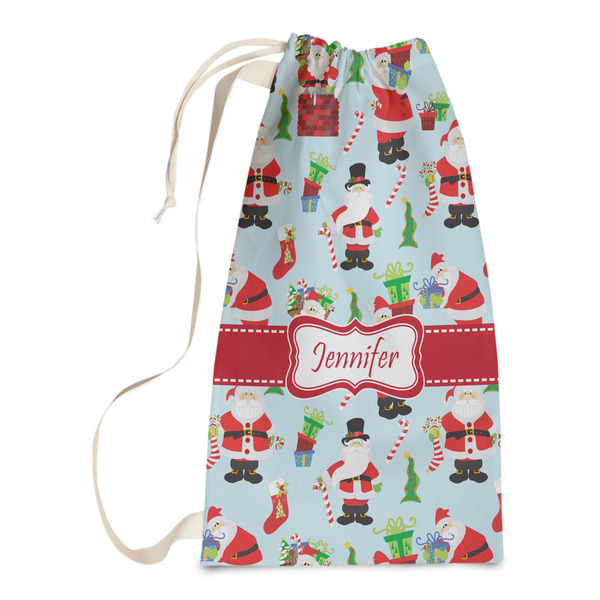 Custom Santa and Presents Laundry Bags - Small (Personalized)