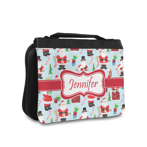 Custom Santa and Presents Toiletry Bag - Small (Personalized)