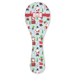 Santa and Presents Ceramic Spoon Rest (Personalized)