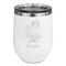 Santa and Presents Stemless Stainless Steel Wine Tumbler - White - Double Sided (Personalized)