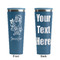 Santa and Presents Steel Blue RTIC Everyday Tumbler - 28 oz. - Front and Back