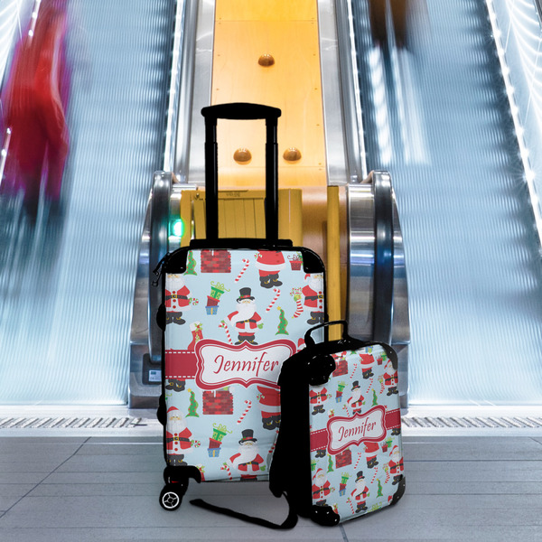 Santa and Presents Suitcase Set 4 - IN CONTEXT