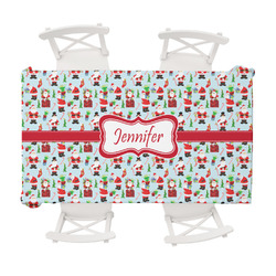 Santa and Presents Tablecloth - 58"x102" w/ Name or Text
