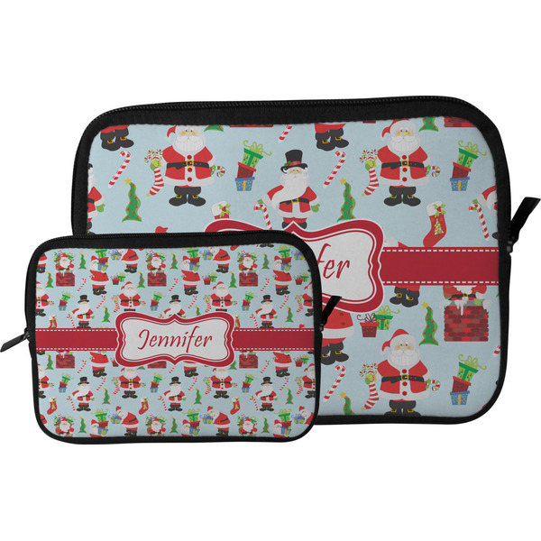 Santa and Presents Tablet Sleeve (Size Comparison)