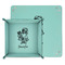 Santa and Presents Teal Faux Leather Valet Trays - PARENT MAIN