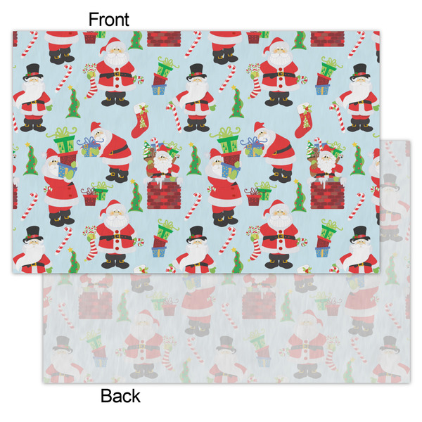 Santa and Presents Tissue Paper - Heavyweight - Small - Front & Back