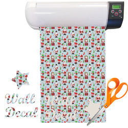 Santa and Presents Vinyl Sheet (Re-position-able)