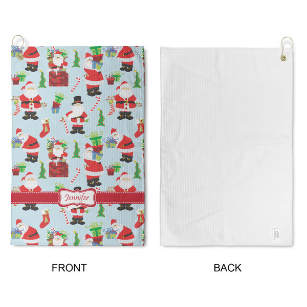 Santa and Presents Waffle Weave Golf Towel - Approval
