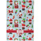 Santa and Presents Waffle Weave Towel - Full Color Print - Approval Image