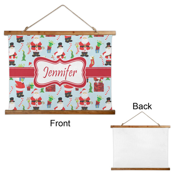 Santa and Presents Wall Hanging Tapestry - Landscape - APPROVAL