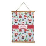 Santa and Presents Wall Hanging Tapestry (Personalized)