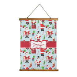 Santa and Presents Wall Hanging Tapestry (Personalized)