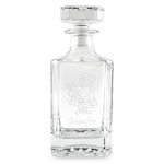 Santa and Presents Whiskey Decanter - 26 oz Square (Personalized)