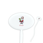 Santa and Presents Oval Stir Sticks (Personalized)