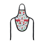 Santa and Presents Bottle Apron (Personalized)