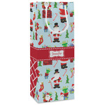 Santa and Presents Wine Gift Bags - Gloss (Personalized)