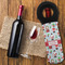 Santa and Presents Wine Tote Bag - FLATLAY
