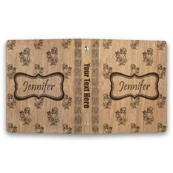 Santa and Presents Wood 3-Ring Binders - 1" Half-Letter - Approval