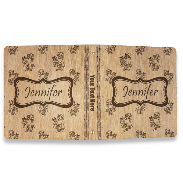 Santa and Presents Wood 3-Ring Binders - 1" Letter - Approval
