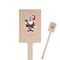Santa and Presents Rectangle Wooden Stir Sticks (Personalized)