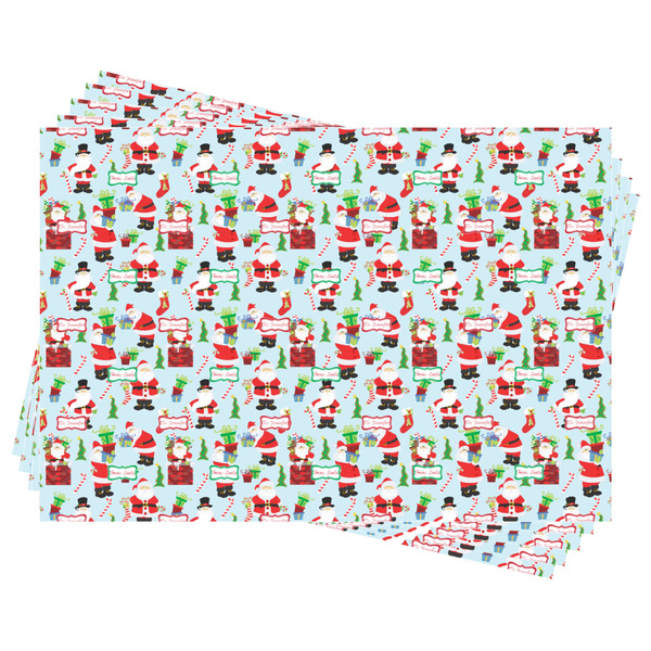 Santa and Presents Wrapping Paper - Front & Back - Sheets Approval