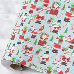 Santa and Presents Wrapping Paper Roll - Large - Matte (Personalized)