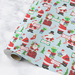 Santa and Presents Wrapping Paper Roll - Medium - Matte (Personalized)