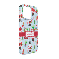 Santa and Presents iPhone Case - Plastic - iPhone 13 (Personalized)