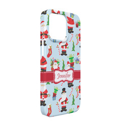 Santa and Presents iPhone Case - Plastic - iPhone 13 Pro (Personalized)