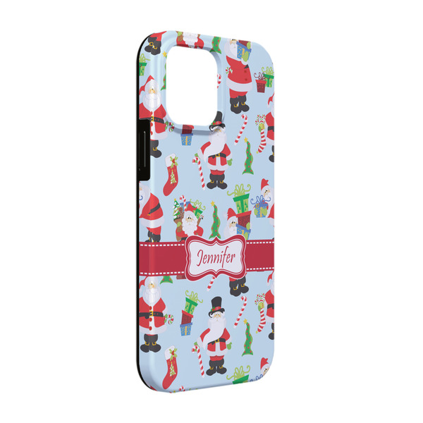 Custom Santa and Presents iPhone Case - Rubber Lined - iPhone 13 Pro (Personalized)