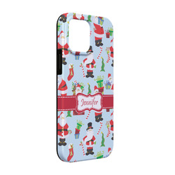 Santa and Presents iPhone Case - Rubber Lined - iPhone 13 (Personalized)