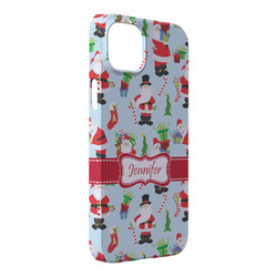Santa and Presents iPhone Case - Plastic - iPhone 14 Pro Max (Personalized)