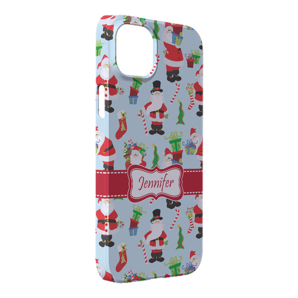 Custom Santa and Presents iPhone Case - Plastic - iPhone 14 Pro Max (Personalized)