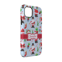 Santa and Presents iPhone Case - Rubber Lined - iPhone 14 (Personalized)