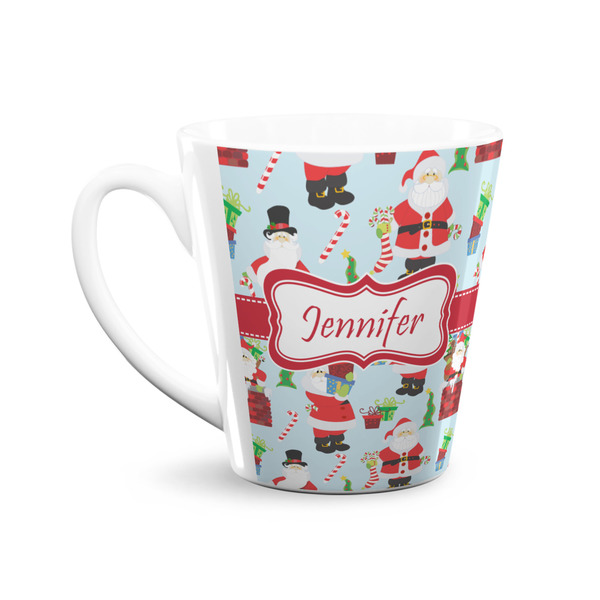 Santa and presents 12 Oz Latte Mug - Front