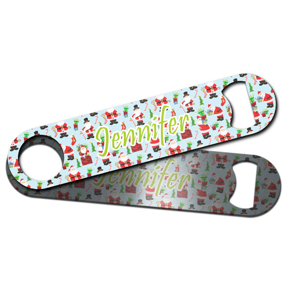 Santa and presents Bar Bottle Opener - Main