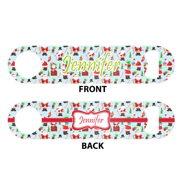 Santa and presents Bar Bottle Opener - White - Approval