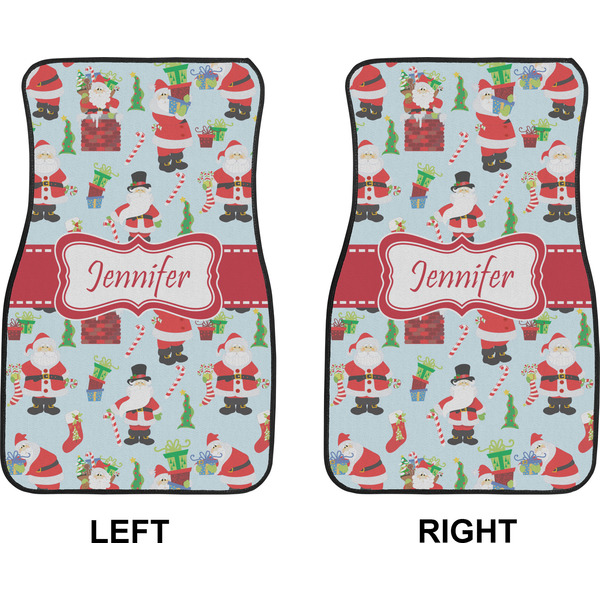 Santa and presents Car Mat Front - Approval